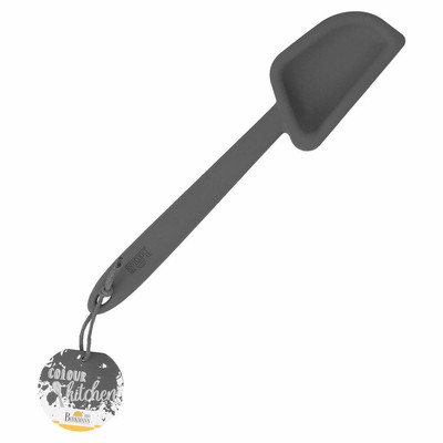 Birkmann Colour Kitchen Schlöffel Teiglöffel Teigschaber Silikon Grau 29 cm