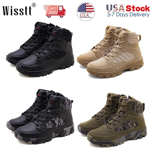 S Military Combat Fishing Jungle Non Slip Boots Work Hiking Desert Army Shoes