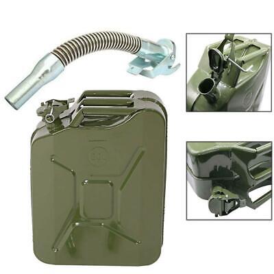 20L Metal Jerry Can Car Storage Fuel Petrol Diesel Oil Container + Flexy Spout