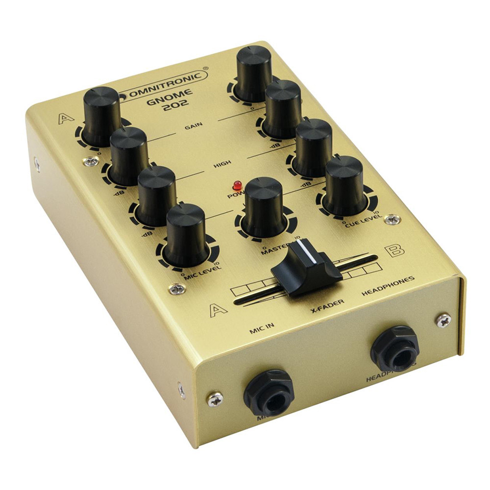 Omnitronic Gnome Mini Mixer Gold DJ Disco Mixing Desk | eBay