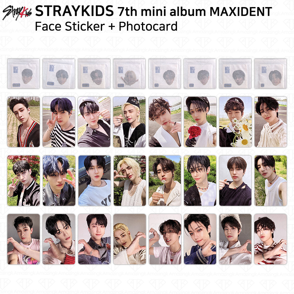 Kpop STRAY KIDS MAXIDENT Album Photo Card Fanmade Hyujin Han Autograph  Photocard