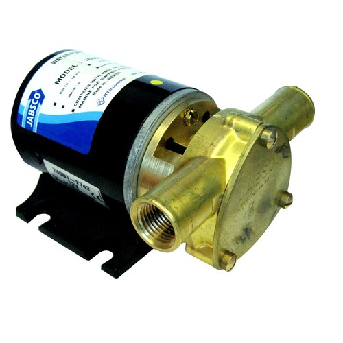 _Jabsco Water Puppy Bilge Pump 23.8 L/min, 12V Bronze Body Flexible Impeller_