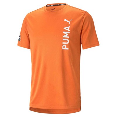 Puma Fit Ultrabreathe Crew Neck с коротким рукавом спортивная футболка мужская оранжевая повседневная