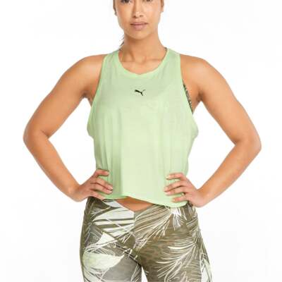 

Женская майка Puma Train TriBlend Q2 Athletic Green 522611-36, Зеленый