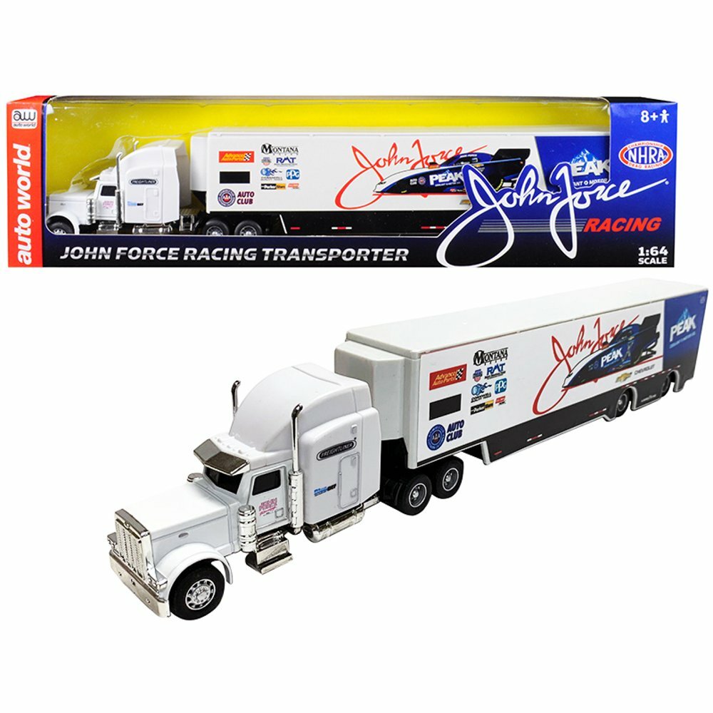 Auto World John Force Racing PEAK Transporter Trailer Truck