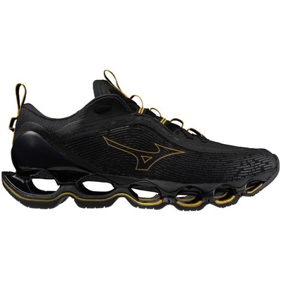 Pre-owned Mizuno Running Shoes Wave Prophecy 13 Black/glod J1gc2451 32 Us 10 (28cm)