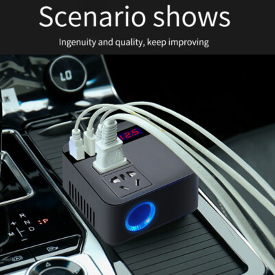 300W Car Power Inverter DC 12V to DC 110V Charger Adapter Car Plug Converter