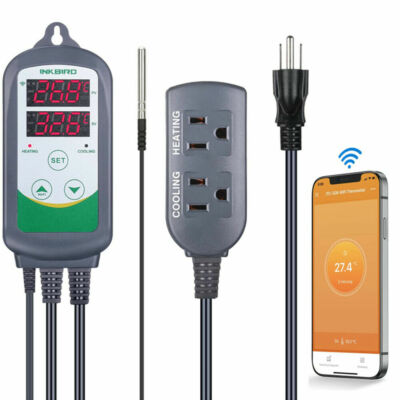 Inkbird ITC-308 WiFi Digital Thermostat Pre-Wired Temperature Controller Brewing