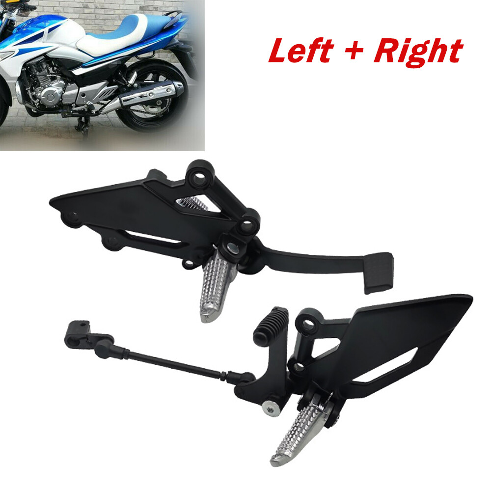Left +Right Motorcycle Shift Lever Front Foot Peg Bracket Footrest