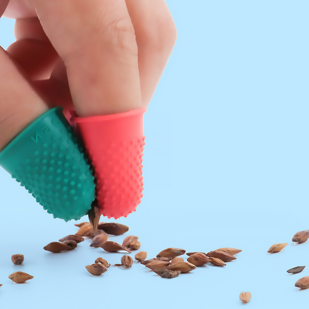 20 Pcs Rubber Finger Pads, Thick Reusable Finger Protector For Money Counting, Collating, Writing, Sorting, Glue, Hot, Sport Games (5 Sizes