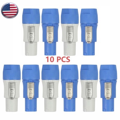 10Pcs/set NAC3FCA + NAC3MPA-1 PowerCON 20A AC Connector Cable Plug Replacements