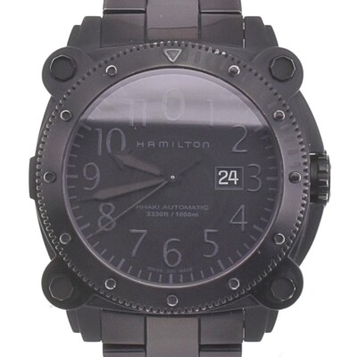 with paper HAMILTON Khaki Below Zero H785850 Date Automatic Men's Watch J#133987