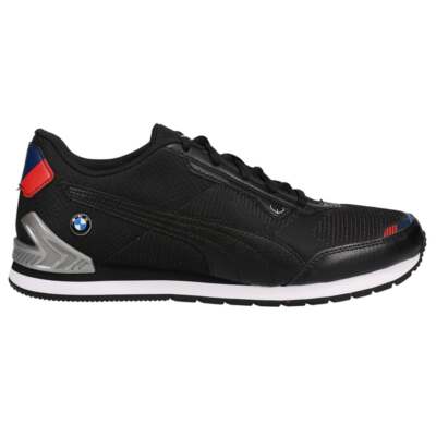 

Puma Bmw M Motorsport Track Racer Мужские черные кроссовки на шнуровке Повседневная обувь 3068, Черный, Puma Bmw M Motorsport Track Racer Lace Up