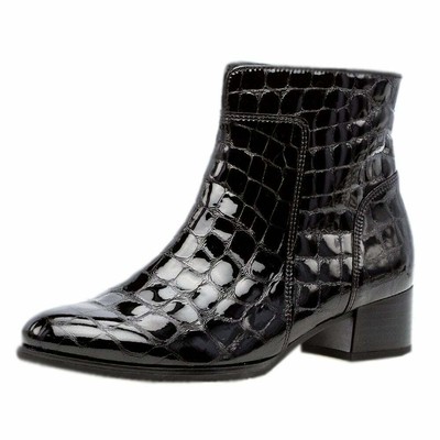 patent croc boots
