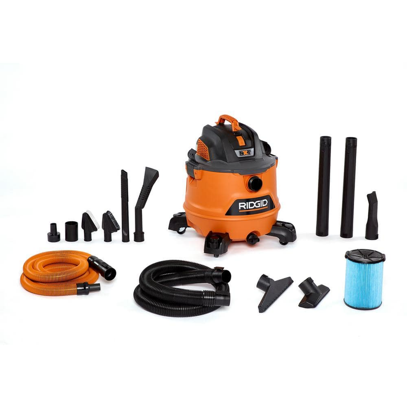 Wet Dry Shop Vac 14 Gallon 6 HP Workshop Garage Premium Car Cleaning Vacuum Kit