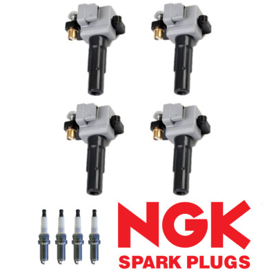 4 Ignition Coil & 4 NGK Iridium Spark Plug Fit Subaru Forester Impreza UF508