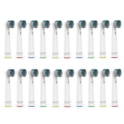 20 Pürdent Toothbrush Heads Replacement Brush For Braun Oral B Precise Cleaning