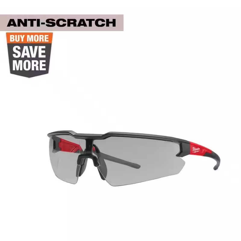 Gray Safety Glasses Anti-scratch Lenses by Milwaukee For Magnifiedsafety