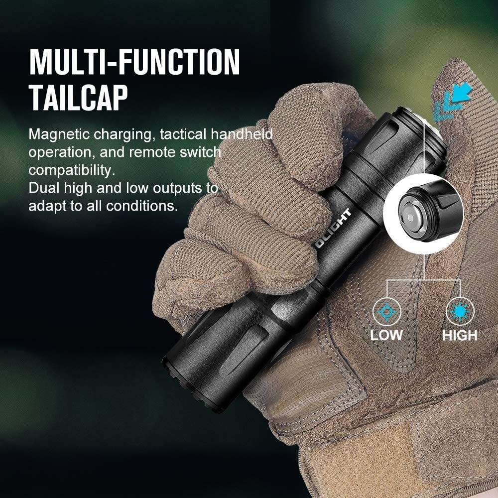 OLIGHT Flashlight Weapon Light Odin Mini 1250 Lumen M-LOK Rail Mounted Tactical