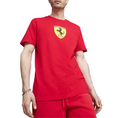Футболка с круглым вырезом и коротким рукавом с логотипом Puma Sf Race Shield, мужская повседневная футболка размера XXL