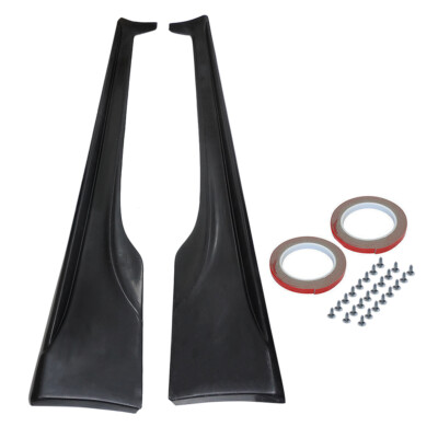 T-Style Side Skirts (ABS) Fits 2012-2021 Subaru BRZ Scion FR-S Toyota 86 Black
