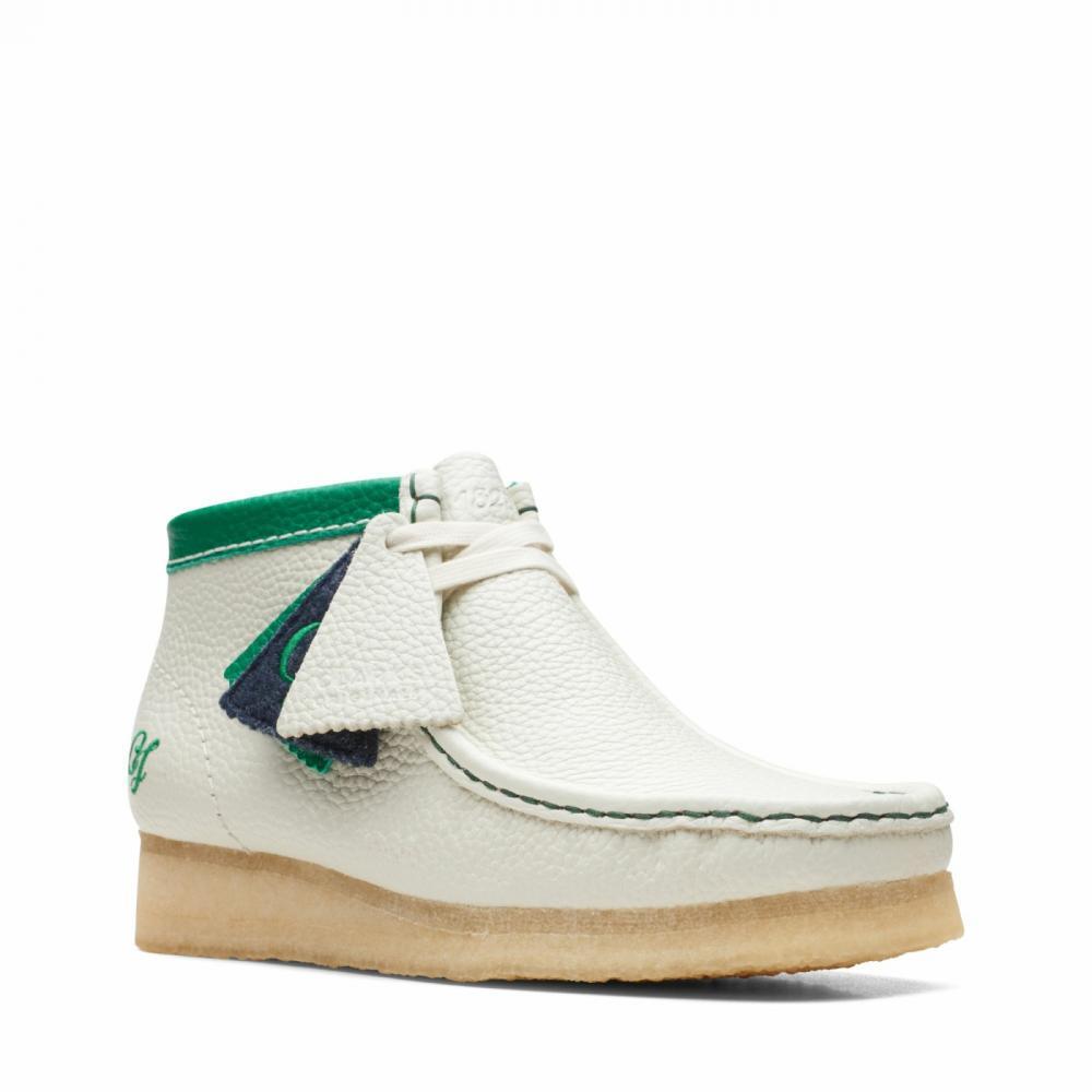 靴 CLARKS ORIGINALS Wallabee Clarks Originals Women's Wallabee Boot Cream Multi Leather