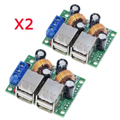 5A Converter Board Module 4-USB Port Step-down Power Supply DC 12V 24V 40V to 5V