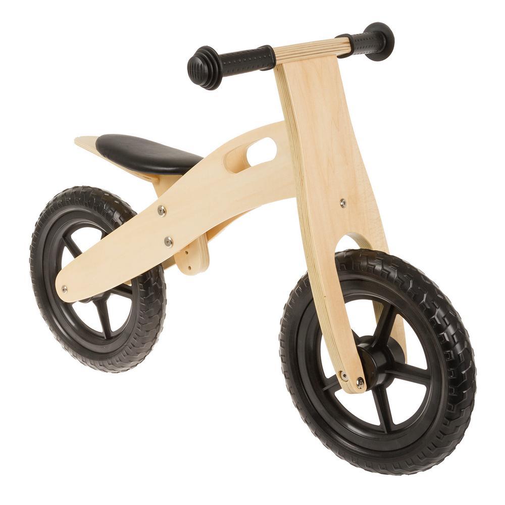 Anlen Wooden Balance Bike Toddlers Ultra-light Child Air Filled Tires 12 inch