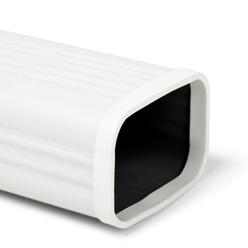 Downspout Edge Trim 3 x 4 Inch Gutter Spout End Cap Cover Weatherproof 4 Pack
