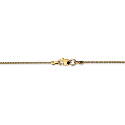 Pre-owned Superdealsforeverything Real 14kt Yellow Gold 20 Inch 1.2mm Parisian Wheat With Lobster Clasp Chain