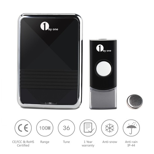 1byone easy chime wireless doorbell door chime manual