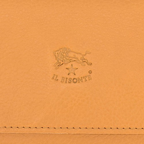 Pre-owned Il Bisonte Long Wallet Continental Wallet Classic Scw009 Miele Or176b In Or/miele/or176b