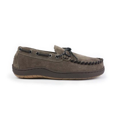 Мужские серые повседневные тапочки Tempur-Pedic Therman Moccasin TP6073-005