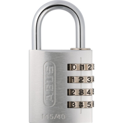 Abus Aluminium-Zahlenschloss 145/40 silber Vorhang Vorhänge Koffer Schloss Neu