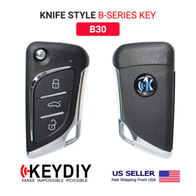 KEYDIY Car Flip Key Remote Knife Style B-Series 3 Buttons B30 for KD-X2