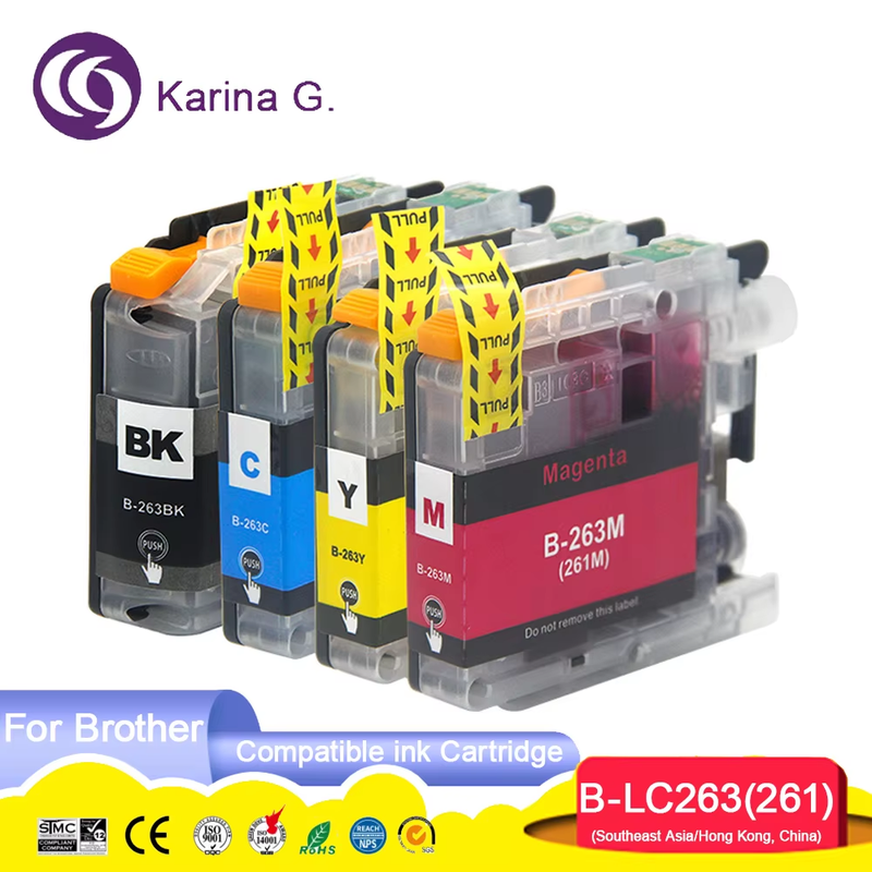 Compatible for LC263 LC261 ink cartridges Suit for MFC-J480DW DCP-J562DW MFC-J