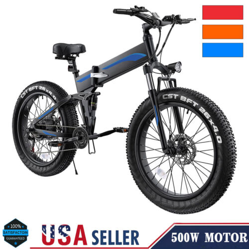 Electric Bicycle for Sale: 26'' Electric Bike 500W 350W Adults City Commuter E-bike Beach Snow Bicycle USA in Compton, California
