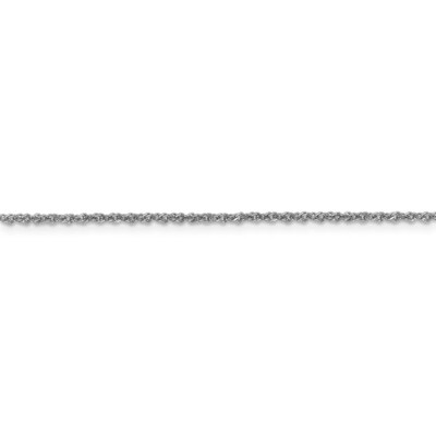 Pre-owned Superdealsforeverything Real 14kt White Gold 1.6mm Sparkle Singapore Chain; 24 Inch; Lobster Clasp