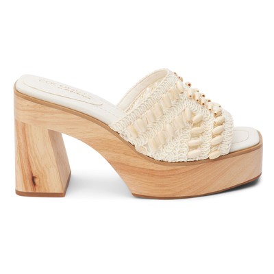 Повседневные женские босоножки на блочном каблуке COCONUTS by Matisse Glenn бежевого цвета GLENN-126