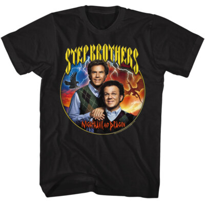 Step Brothers Movie Night Hawk Brennan Huff & Dragon Dale Doback Men's T Shirt