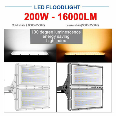 400W 300W 200W 100W LED Flood Light Outdoor Module Spotlight Garden Yard Lamp