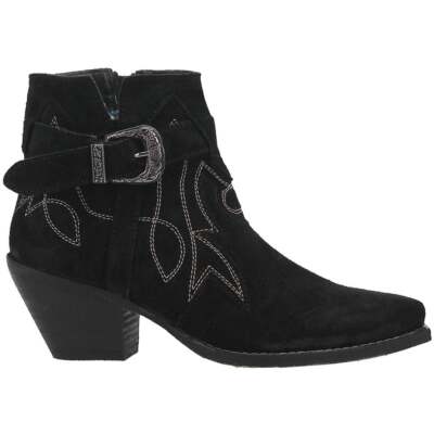 

Женские черные повседневные ботинки Dingo Easy Does It Snip Toe Cowboy Boots DI759-001, Черный, Dingo Easy Does It Snip Toe Cowboy Booties