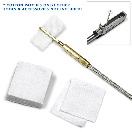 MaximalPower 500 Cotton Gun Cleaning 1-1/8" Patches for 0.220 to 0.270" Bore