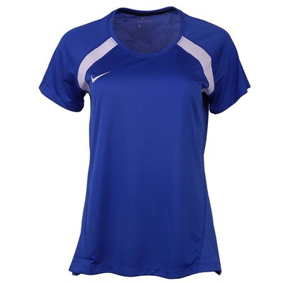 

Nike Dry Miler Crew Neck Short Sleeve Athletic TShirt Womens Size  Casual Top, Синий