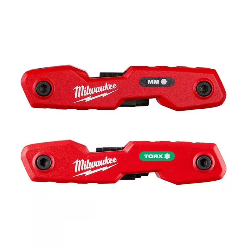 Milwaukee Hex Key Set Folding Metric Torx 16 Piece Allen Wrench Steel Tool