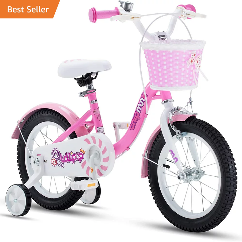 With Basket Training Wheels 14 Inch Lollipop Pi