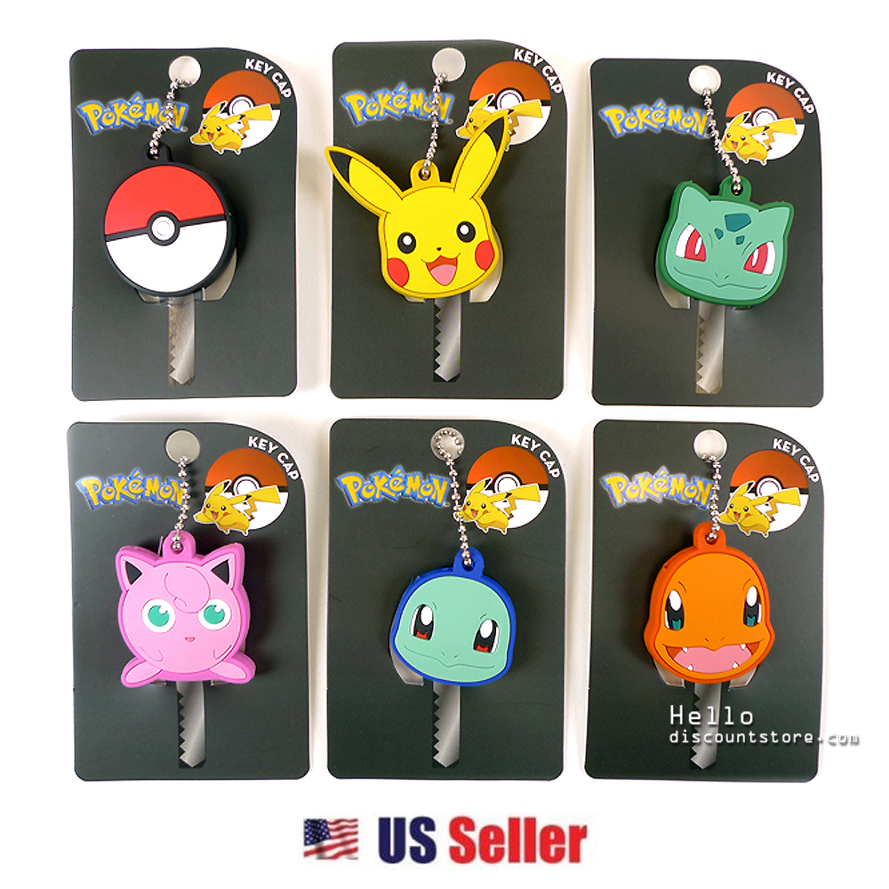 Nintendo Pokemon Key Cap Key Chain Key Cover (6 Designs) | eBay