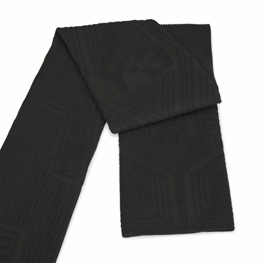 YOHJI YAMAMOTO Y-3 KNIT SCARF 大判 ニットスカーフ New adidas Y-3 Engineered Logo Debossed Scarf Triple Black