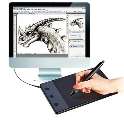 HUION H420 Computer input Device 4.17 x 2.34 inch 4000LPI Drawing Tablet Drawing