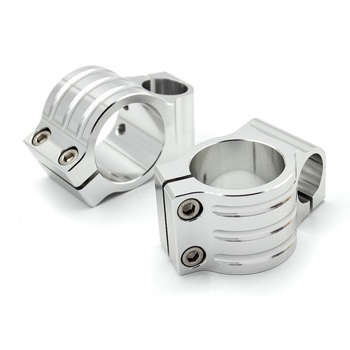 CNC Motorcycle Replacement Clip on Handle Bars Clamps Mount Bracket US